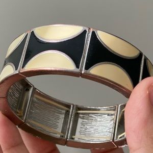 Elastic Yellow and Black Bangle/Bracelet